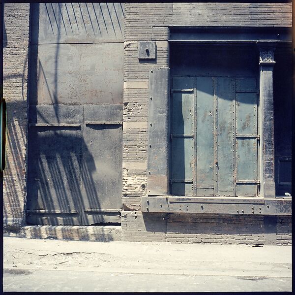 [227 Views of Buildings and Brooklyn Bridge for Fortune Article "On the Waterfront"], Walker Evans (American, St. Louis, Missouri 1903–1975 New Haven, Connecticut), Color film transparency