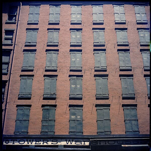 [227 Views of Buildings and Brooklyn Bridge for Fortune Article "On the Waterfront"], Walker Evans (American, St. Louis, Missouri 1903–1975 New Haven, Connecticut), Color film transparency