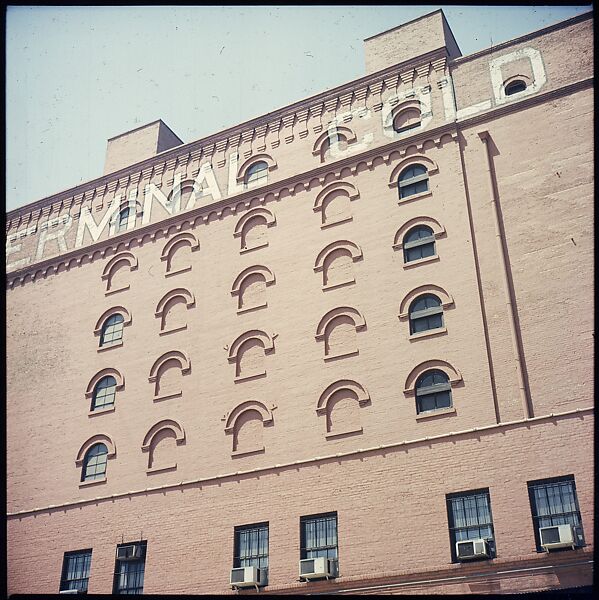[227 Views of Buildings and Brooklyn Bridge for Fortune Article "On the Waterfront"], Walker Evans (American, St. Louis, Missouri 1903–1975 New Haven, Connecticut), Color film transparency