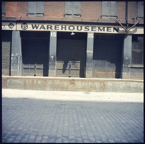 [227 Views of Buildings and Brooklyn Bridge for Fortune Article "On the Waterfront"], Walker Evans (American, St. Louis, Missouri 1903–1975 New Haven, Connecticut), Color film transparency
