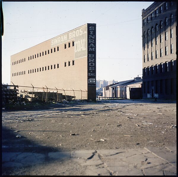 [227 Views of Buildings and Brooklyn Bridge for Fortune Article "On the Waterfront"], Walker Evans (American, St. Louis, Missouri 1903–1975 New Haven, Connecticut), Color film transparency