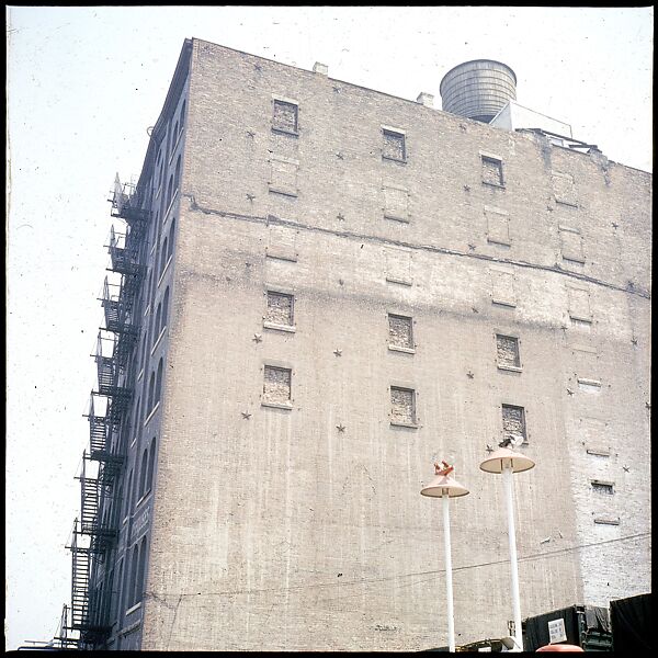 [227 Views of Buildings and Brooklyn Bridge for Fortune Article "On the Waterfront"], Walker Evans (American, St. Louis, Missouri 1903–1975 New Haven, Connecticut), Color film transparency