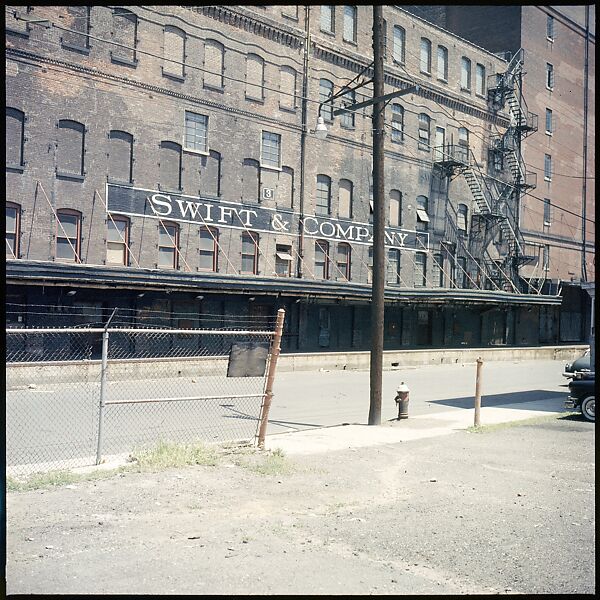 [227 Views of Buildings and Brooklyn Bridge for Fortune Article "On the Waterfront"], Walker Evans (American, St. Louis, Missouri 1903–1975 New Haven, Connecticut), Color film transparency