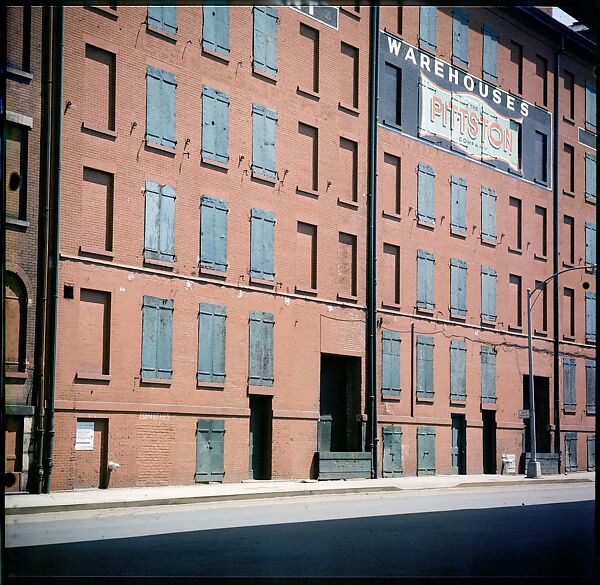 [227 Views of Buildings and Brooklyn Bridge for Fortune Article "On the Waterfront"], Walker Evans (American, St. Louis, Missouri 1903–1975 New Haven, Connecticut), Color film transparency