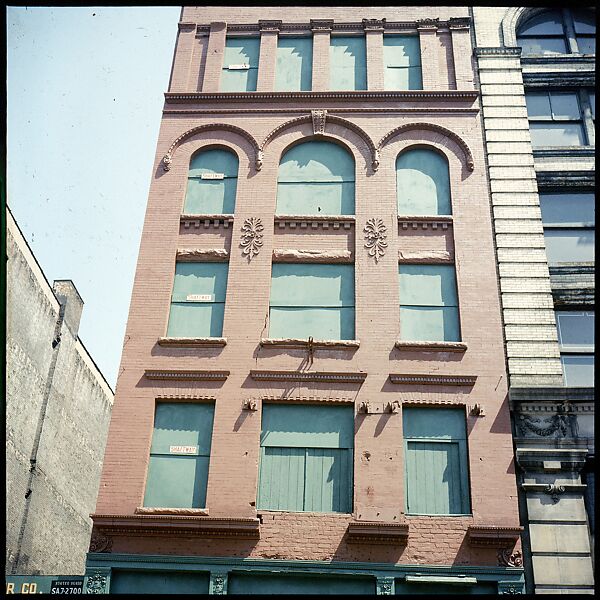 [227 Views of Buildings and Brooklyn Bridge for Fortune Article "On the Waterfront"], Walker Evans (American, St. Louis, Missouri 1903–1975 New Haven, Connecticut), Color film transparency
