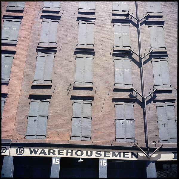 [227 Views of Buildings and Brooklyn Bridge for Fortune Article "On the Waterfront"], Walker Evans (American, St. Louis, Missouri 1903–1975 New Haven, Connecticut), Color film transparency