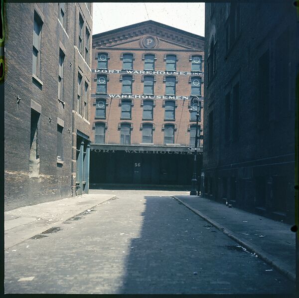 [227 Views of Buildings and Brooklyn Bridge for Fortune Article "On the Waterfront"], Walker Evans (American, St. Louis, Missouri 1903–1975 New Haven, Connecticut), Color film transparency