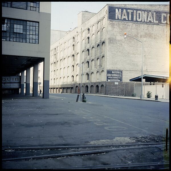 [227 Views of Buildings and Brooklyn Bridge for Fortune Article "On the Waterfront"], Walker Evans (American, St. Louis, Missouri 1903–1975 New Haven, Connecticut), Color film transparency