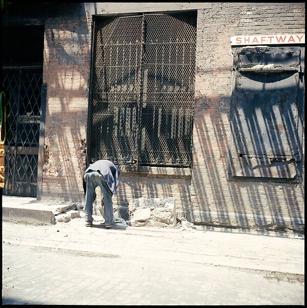 [227 Views of Buildings and Brooklyn Bridge for Fortune Article "On the Waterfront"], Walker Evans (American, St. Louis, Missouri 1903–1975 New Haven, Connecticut), Color film transparency