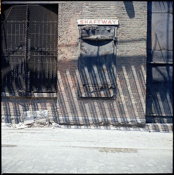 [227 Views of Buildings and Brooklyn Bridge for Fortune Article "On the Waterfront"], Walker Evans (American, St. Louis, Missouri 1903–1975 New Haven, Connecticut), Color film transparency