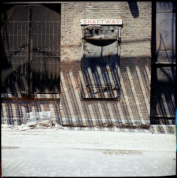 [227 Views of Buildings and Brooklyn Bridge for Fortune Article "On the Waterfront"], Walker Evans (American, St. Louis, Missouri 1903–1975 New Haven, Connecticut), Color film transparency