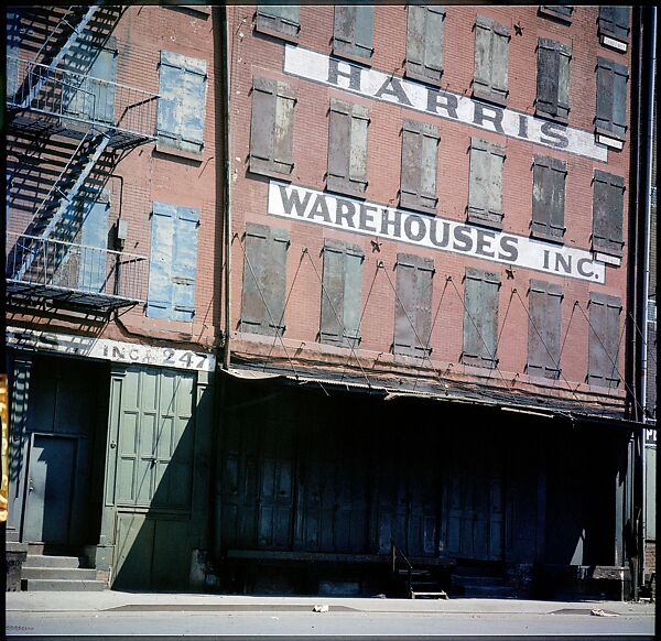 [227 Views of Buildings and Brooklyn Bridge for Fortune Article "On the Waterfront"], Walker Evans (American, St. Louis, Missouri 1903–1975 New Haven, Connecticut), Color film transparency