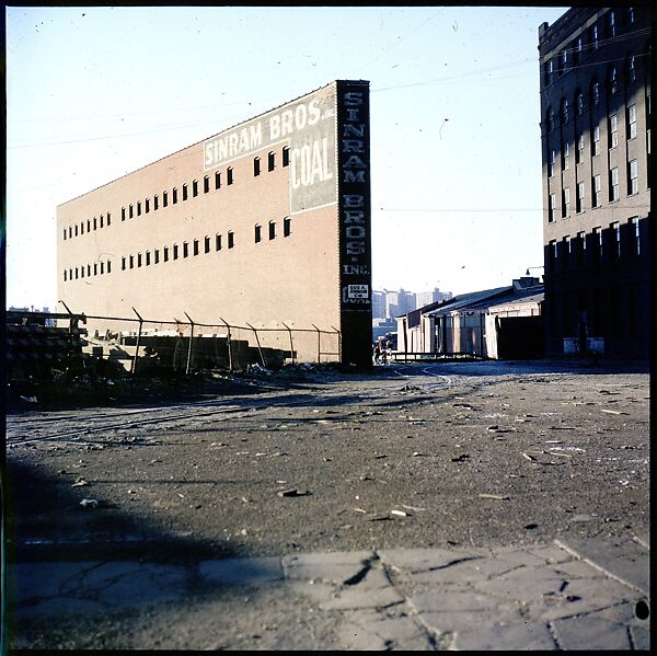 [227 Views of Buildings and Brooklyn Bridge for Fortune Article "On the Waterfront"], Walker Evans (American, St. Louis, Missouri 1903–1975 New Haven, Connecticut), Color film transparency