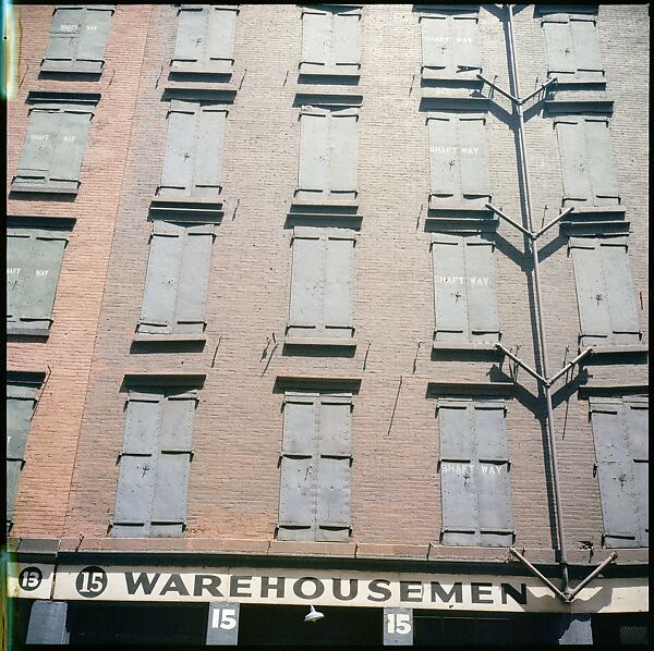 [227 Views of Buildings and Brooklyn Bridge for Fortune Article "On the Waterfront"], Walker Evans (American, St. Louis, Missouri 1903–1975 New Haven, Connecticut), Color film transparency