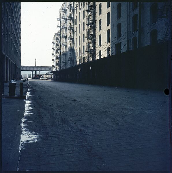 [227 Views of Buildings and Brooklyn Bridge for Fortune Article "On the Waterfront"], Walker Evans (American, St. Louis, Missouri 1903–1975 New Haven, Connecticut), Color film transparency