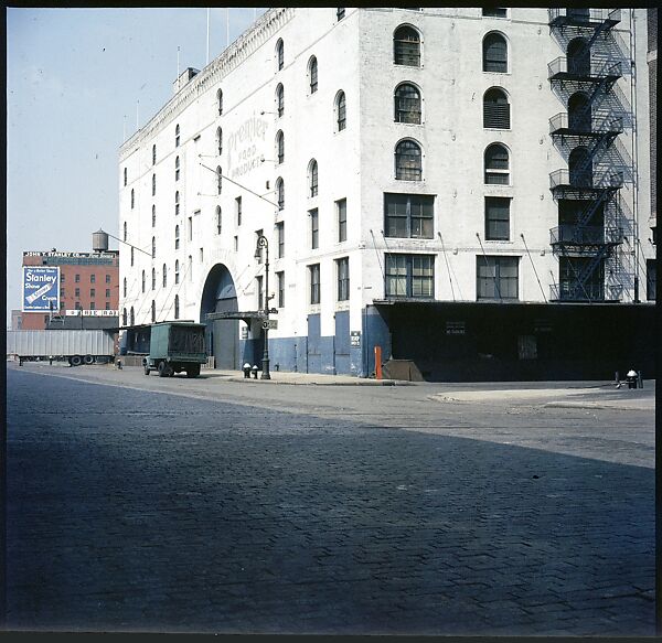 [227 Views of Buildings and Brooklyn Bridge for Fortune Article "On the Waterfront"], Walker Evans (American, St. Louis, Missouri 1903–1975 New Haven, Connecticut), Color film transparency