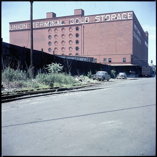 [227 Views of Buildings and Brooklyn Bridge for Fortune Article "On the Waterfront"], Walker Evans (American, St. Louis, Missouri 1903–1975 New Haven, Connecticut), Color film transparency