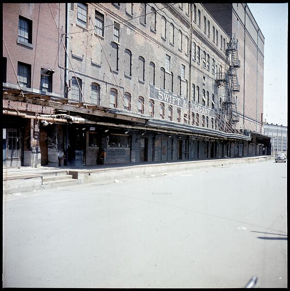 [227 Views of Buildings and Brooklyn Bridge for Fortune Article "On the Waterfront"], Walker Evans (American, St. Louis, Missouri 1903–1975 New Haven, Connecticut), Color film transparency
