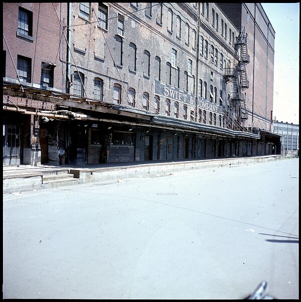 [227 Views of Buildings and Brooklyn Bridge for Fortune Article "On the Waterfront"], Walker Evans (American, St. Louis, Missouri 1903–1975 New Haven, Connecticut), Color film transparency