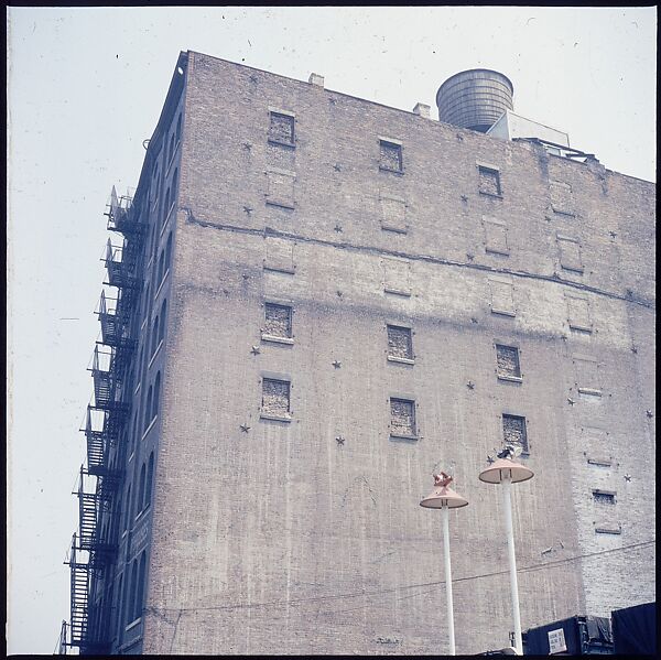 [227 Views of Buildings and Brooklyn Bridge for Fortune Article "On the Waterfront"], Walker Evans (American, St. Louis, Missouri 1903–1975 New Haven, Connecticut), Color film transparency