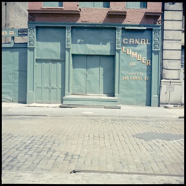 [227 Views of Buildings and Brooklyn Bridge for Fortune Article "On the Waterfront"], Walker Evans (American, St. Louis, Missouri 1903–1975 New Haven, Connecticut), Color film transparency