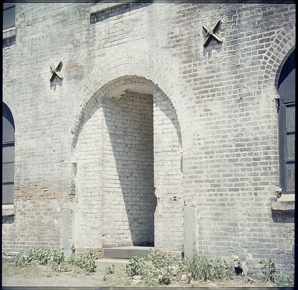 [227 Views of Buildings and Brooklyn Bridge for Fortune Article "On the Waterfront"], Walker Evans (American, St. Louis, Missouri 1903–1975 New Haven, Connecticut), Color film transparency