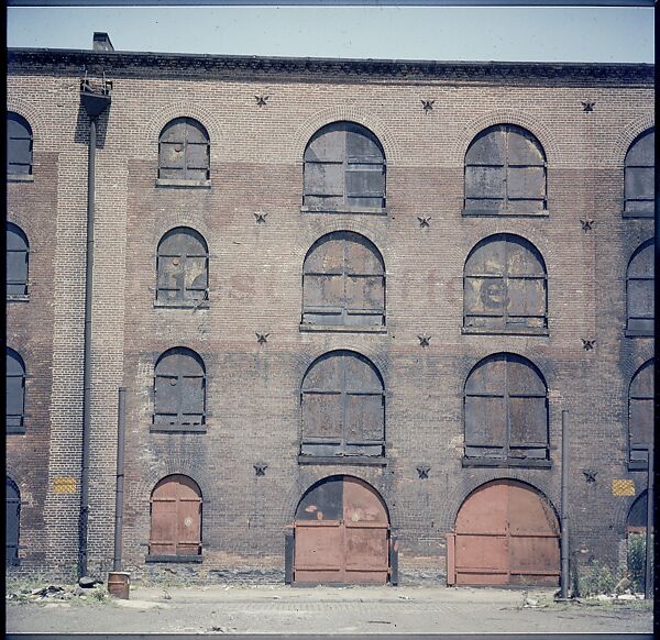 [227 Views of Buildings and Brooklyn Bridge for Fortune Article "On the Waterfront"], Walker Evans (American, St. Louis, Missouri 1903–1975 New Haven, Connecticut), Color film transparency