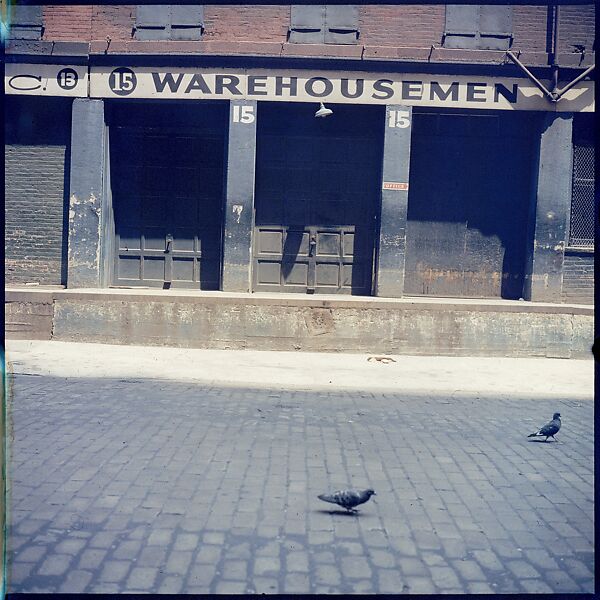 [227 Views of Buildings and Brooklyn Bridge for Fortune Article "On the Waterfront"], Walker Evans (American, St. Louis, Missouri 1903–1975 New Haven, Connecticut), Color film transparency