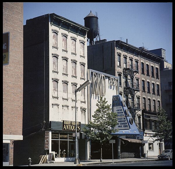[227 Views of Buildings and Brooklyn Bridge for Fortune Article "On the Waterfront"], Walker Evans (American, St. Louis, Missouri 1903–1975 New Haven, Connecticut), Color film transparency