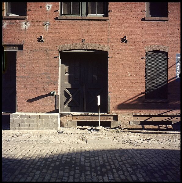 [227 Views of Buildings and Brooklyn Bridge for Fortune Article "On the Waterfront"], Walker Evans (American, St. Louis, Missouri 1903–1975 New Haven, Connecticut), Color film transparency