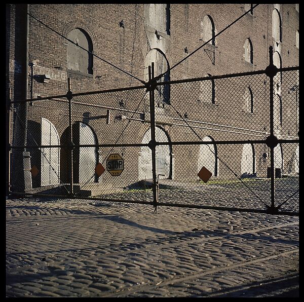 [227 Views of Buildings and Brooklyn Bridge for Fortune Article "On the Waterfront"], Walker Evans (American, St. Louis, Missouri 1903–1975 New Haven, Connecticut), Color film transparency