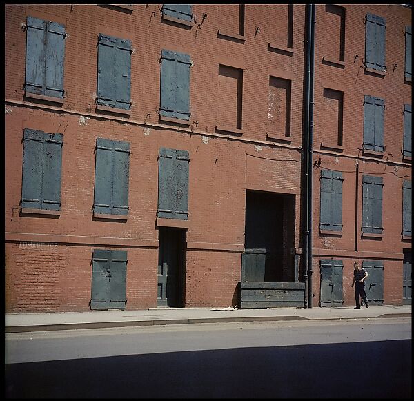 [227 Views of Buildings and Brooklyn Bridge for Fortune Article "On the Waterfront"], Walker Evans (American, St. Louis, Missouri 1903–1975 New Haven, Connecticut), Color film transparency