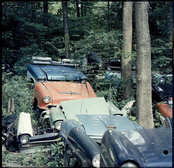 [192 Views of Junked Cars for Fortune Article "The Auto Junkyard"], Walker Evans (American, St. Louis, Missouri 1903–1975 New Haven, Connecticut), Color film transparency