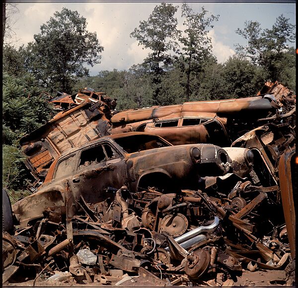 [192 Views of Junked Cars for Fortune Article "The Auto Junkyard"], Walker Evans (American, St. Louis, Missouri 1903–1975 New Haven, Connecticut), Color film transparency