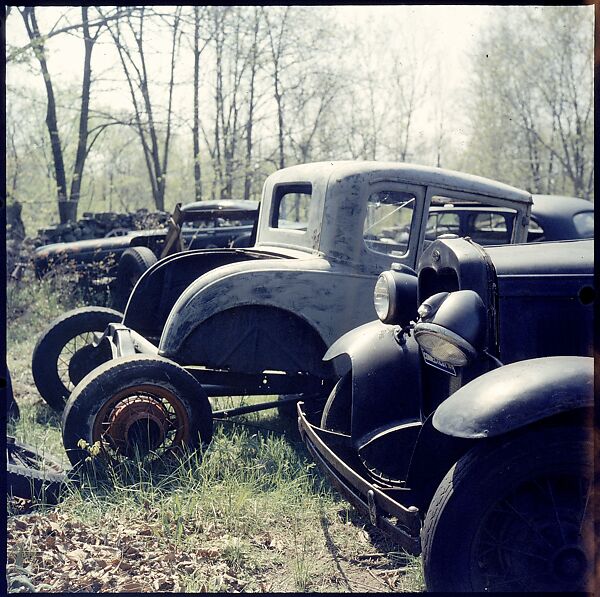 [192 Views of Junked Cars for Fortune Article "The Auto Junkyard"], Walker Evans (American, St. Louis, Missouri 1903–1975 New Haven, Connecticut), Color film transparency