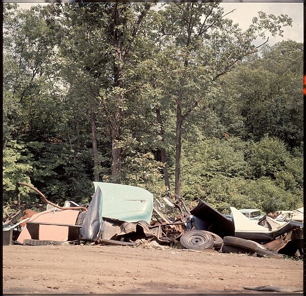 [192 Views of Junked Cars for Fortune Article "The Auto Junkyard"], Walker Evans (American, St. Louis, Missouri 1903–1975 New Haven, Connecticut), Color film transparency