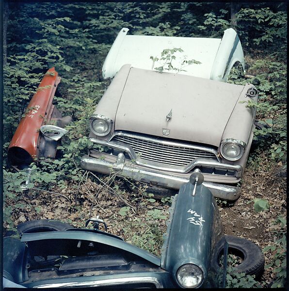 [192 Views of Junked Cars for Fortune Article "The Auto Junkyard"], Walker Evans (American, St. Louis, Missouri 1903–1975 New Haven, Connecticut), Color film transparency