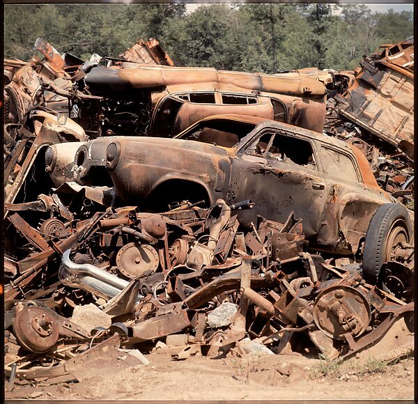 [192 Views of Junked Cars for Fortune Article "The Auto Junkyard"], Walker Evans (American, St. Louis, Missouri 1903–1975 New Haven, Connecticut), Color film transparency