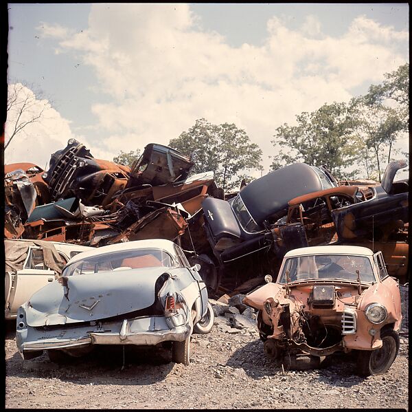 [192 Views of Junked Cars for Fortune Article "The Auto Junkyard"], Walker Evans (American, St. Louis, Missouri 1903–1975 New Haven, Connecticut), Color film transparency