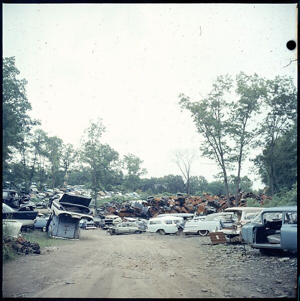 [192 Views of Junked Cars for Fortune Article "The Auto Junkyard"], Walker Evans (American, St. Louis, Missouri 1903–1975 New Haven, Connecticut), Color film transparency