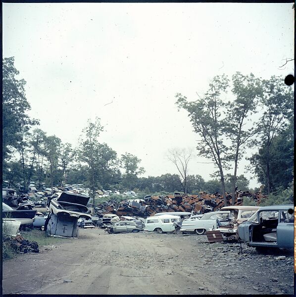 [192 Views of Junked Cars for Fortune Article "The Auto Junkyard"], Walker Evans (American, St. Louis, Missouri 1903–1975 New Haven, Connecticut), Color film transparency