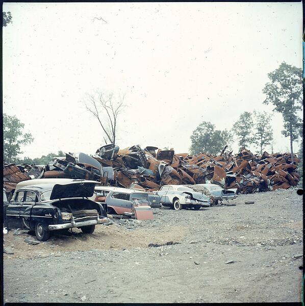[192 Views of Junked Cars for Fortune Article "The Auto Junkyard"], Walker Evans (American, St. Louis, Missouri 1903–1975 New Haven, Connecticut), Color film transparency