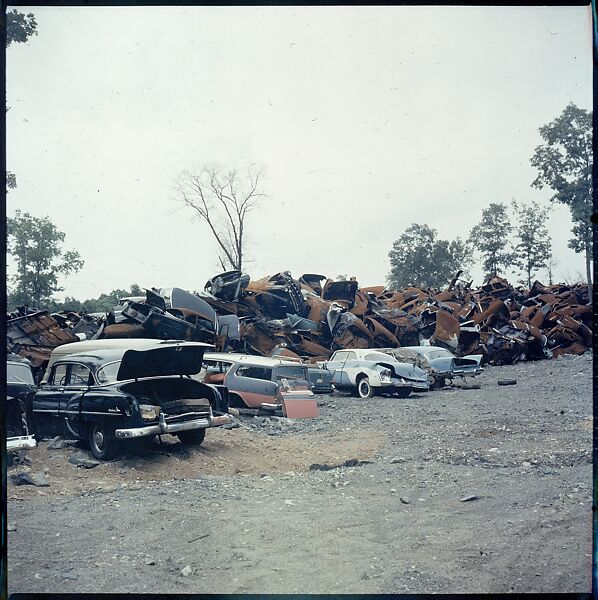 [192 Views of Junked Cars for Fortune Article "The Auto Junkyard"], Walker Evans (American, St. Louis, Missouri 1903–1975 New Haven, Connecticut), Color film transparency
