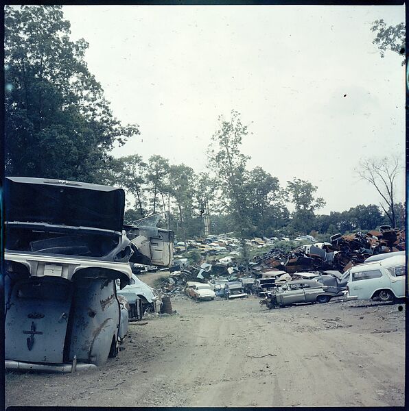 [192 Views of Junked Cars for Fortune Article "The Auto Junkyard"], Walker Evans (American, St. Louis, Missouri 1903–1975 New Haven, Connecticut), Color film transparency