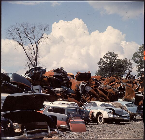[192 Views of Junked Cars for Fortune Article "The Auto Junkyard"], Walker Evans (American, St. Louis, Missouri 1903–1975 New Haven, Connecticut), Color film transparency