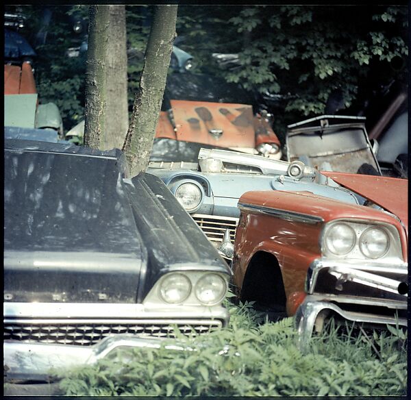 [192 Views of Junked Cars for Fortune Article "The Auto Junkyard"], Walker Evans (American, St. Louis, Missouri 1903–1975 New Haven, Connecticut), Color film transparency