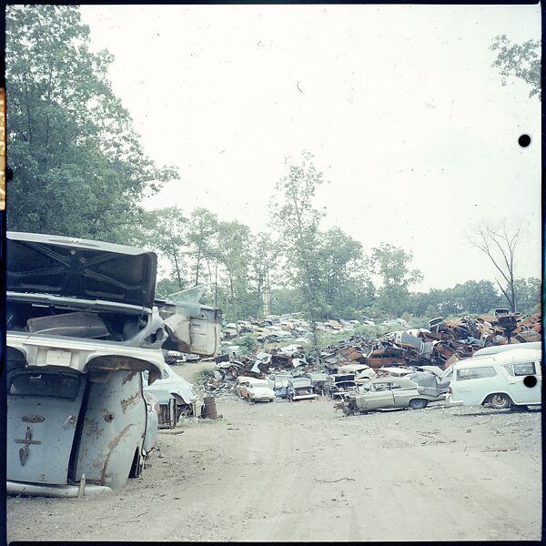 [192 Views of Junked Cars for Fortune Article "The Auto Junkyard"], Walker Evans (American, St. Louis, Missouri 1903–1975 New Haven, Connecticut), Color film transparency