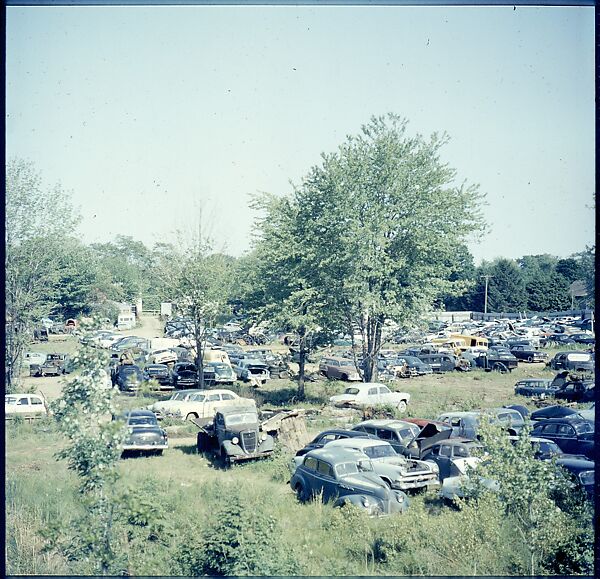 [192 Views of Junked Cars for Fortune Article "The Auto Junkyard"], Walker Evans (American, St. Louis, Missouri 1903–1975 New Haven, Connecticut), Color film transparency