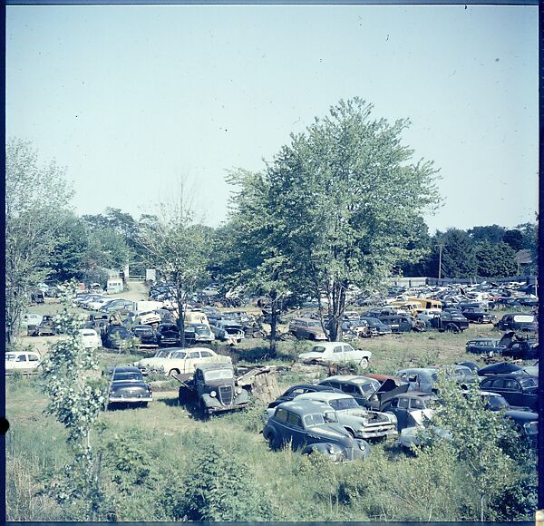 [192 Views of Junked Cars for Fortune Article "The Auto Junkyard"], Walker Evans (American, St. Louis, Missouri 1903–1975 New Haven, Connecticut), Color film transparency