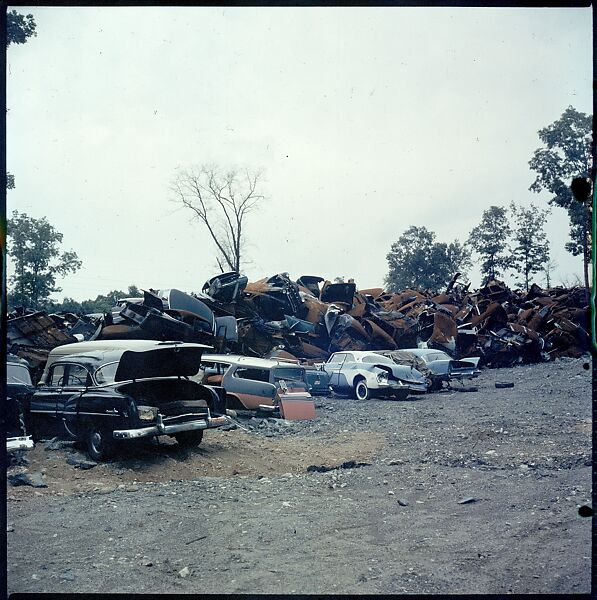 [192 Views of Junked Cars for Fortune Article "The Auto Junkyard"], Walker Evans (American, St. Louis, Missouri 1903–1975 New Haven, Connecticut), Color film transparency